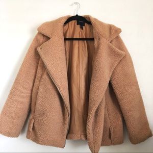 Plush teddy coat jacket